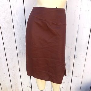 White House black market brown faux leather 8